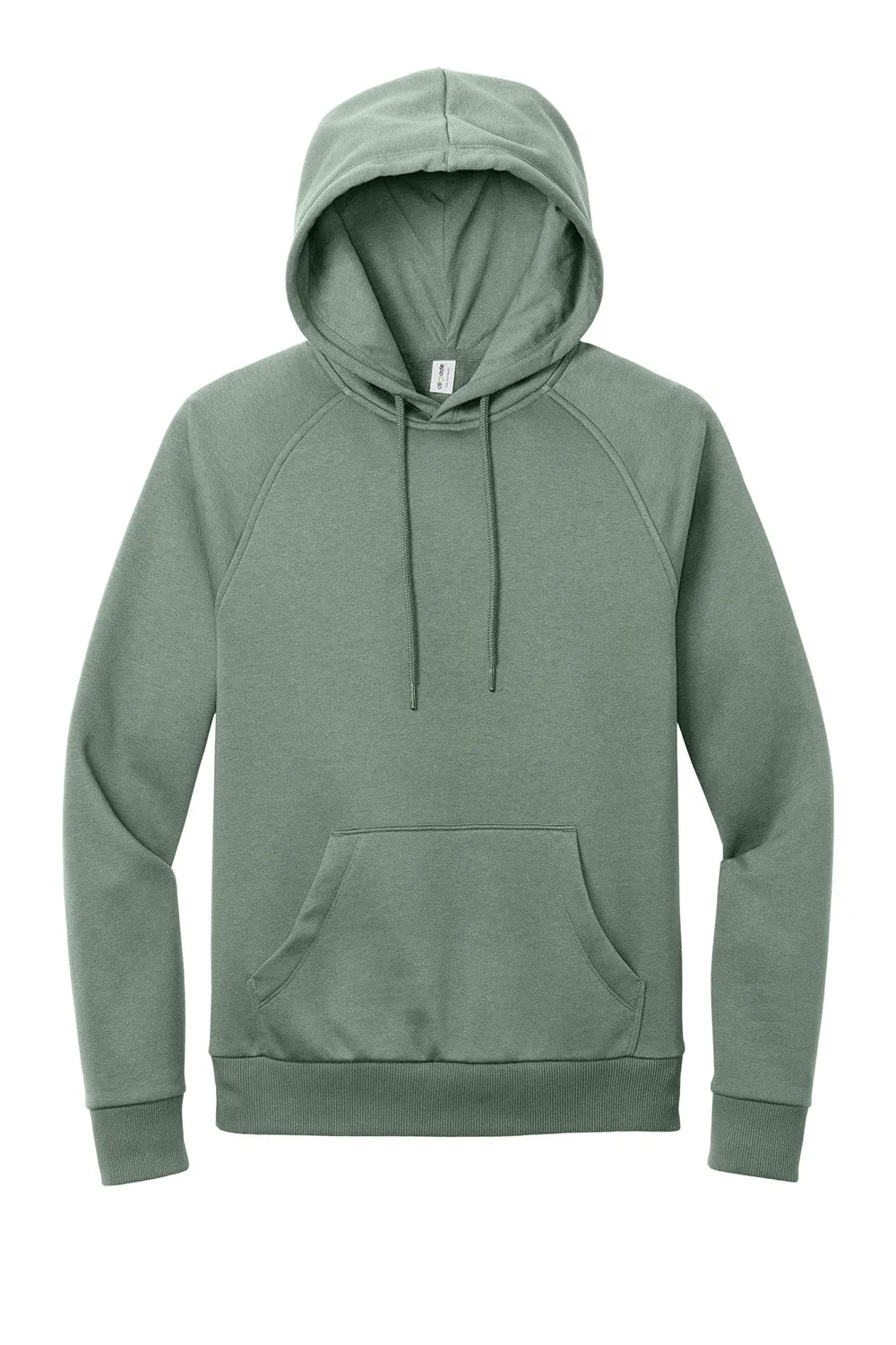 Allmade Sweat-shirt à capuche en polaire CVC pour homme avec poche kangourou - Vert matcha