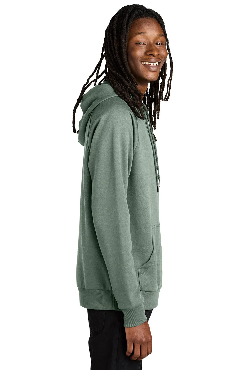 Allmade Sweat-shirt à capuche en polaire CVC pour homme avec poche kangourou - Vert matcha