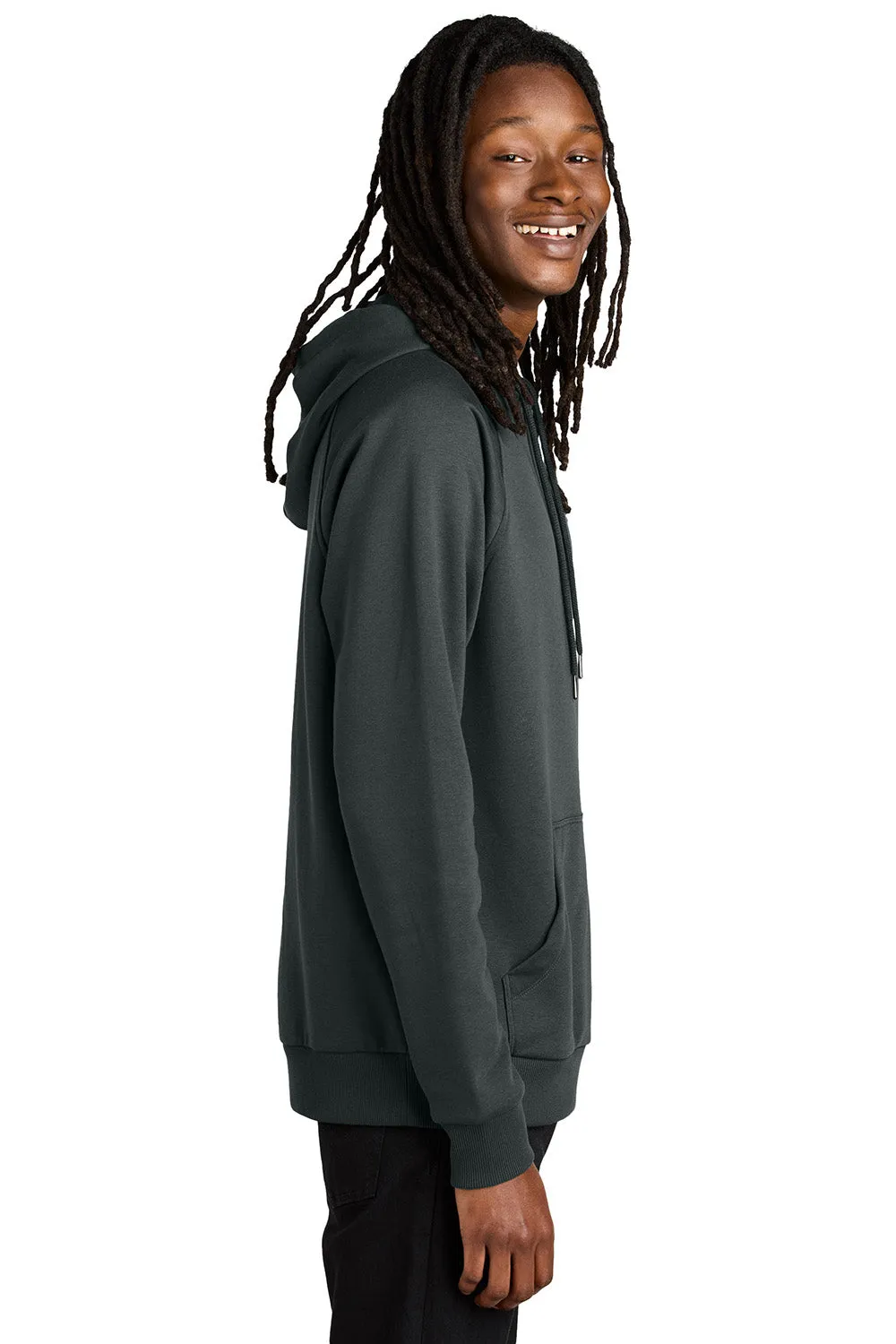 Allmade Sweat-shirt à capuche en polaire CVC pour homme avec poche kangourou - Gris terrain