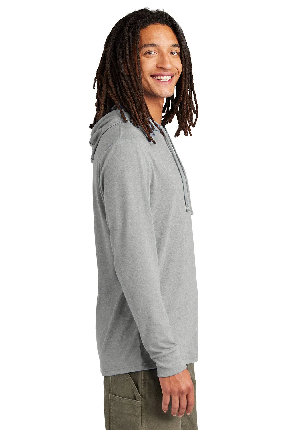 T-shirt à capuche manches longues pour hommes Allmade - Gris aluminium