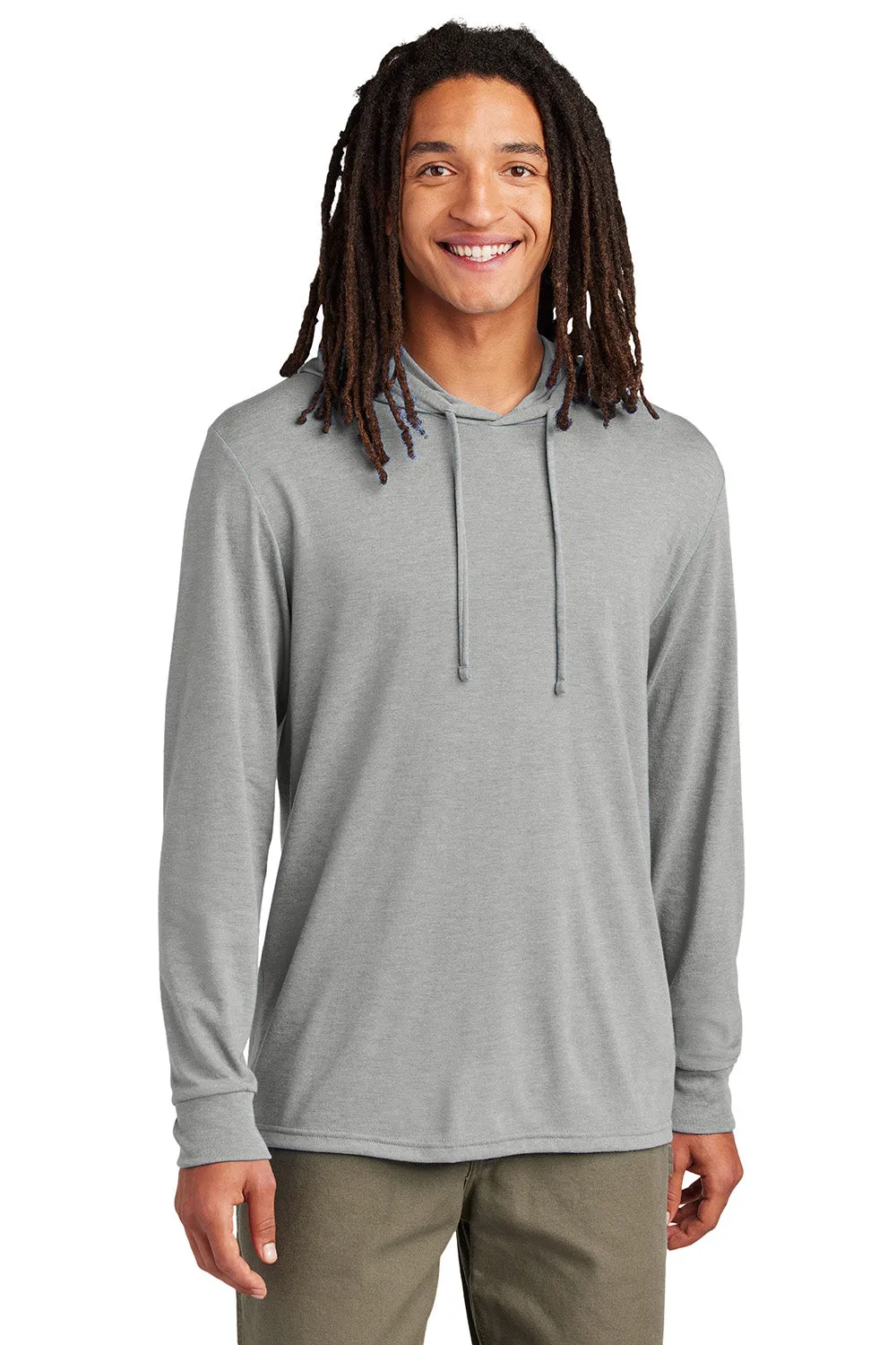 T-shirt à capuche manches longues pour hommes Allmade - Gris aluminium