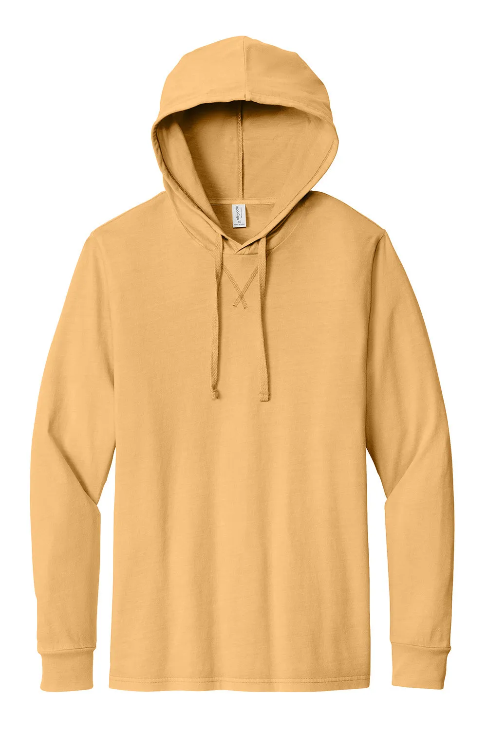 Allmade Sweat-shirt à capuche homme manches longues teinture minérale - Blé doré