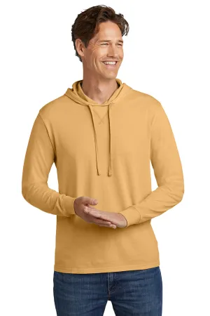 Allmade Sweat-shirt à capuche homme manches longues teinture minérale - Blé doré