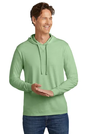 Allmade Sweat-shirt à capuche homme manches longues teinture minérale - Vert lichen