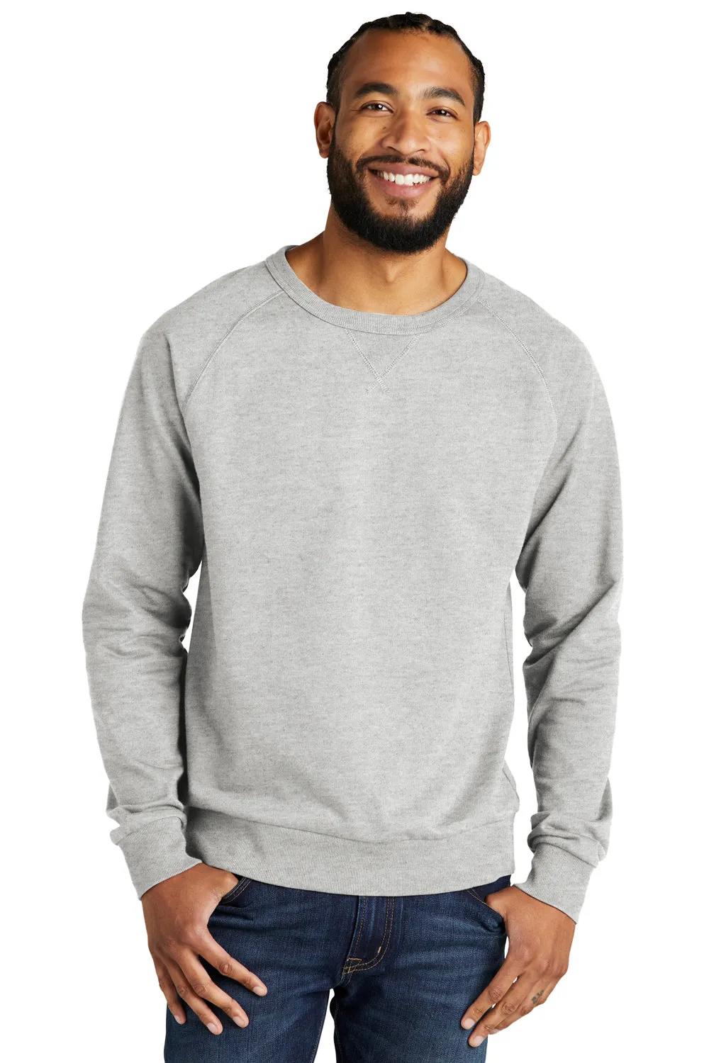 Pull à capuche en French Terry bio pour hommes Allmade - Gris granité chiné