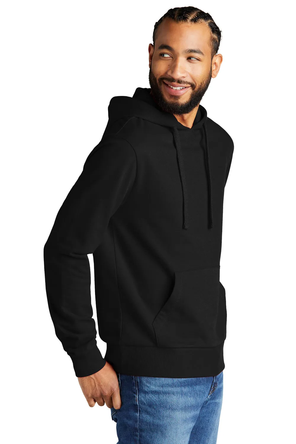 Allmade Sweat à capuche pour homme en French Terry biologique avec poche kangourou - Noir profond