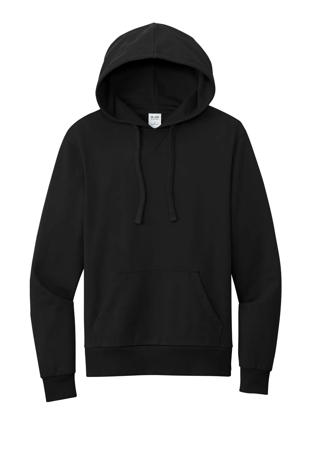 Allmade Sweat à capuche pour homme en French Terry biologique avec poche kangourou - Noir profond