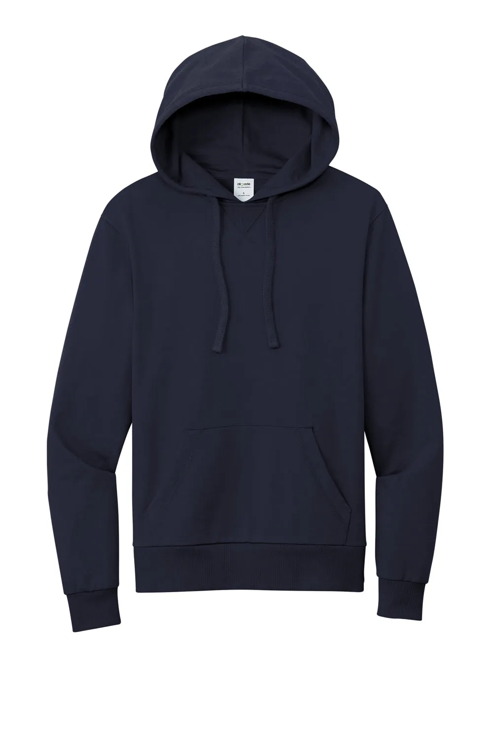 Pull à capuche en French Terry bio pour hommes avec poche kangourou - Bleu marine nuit