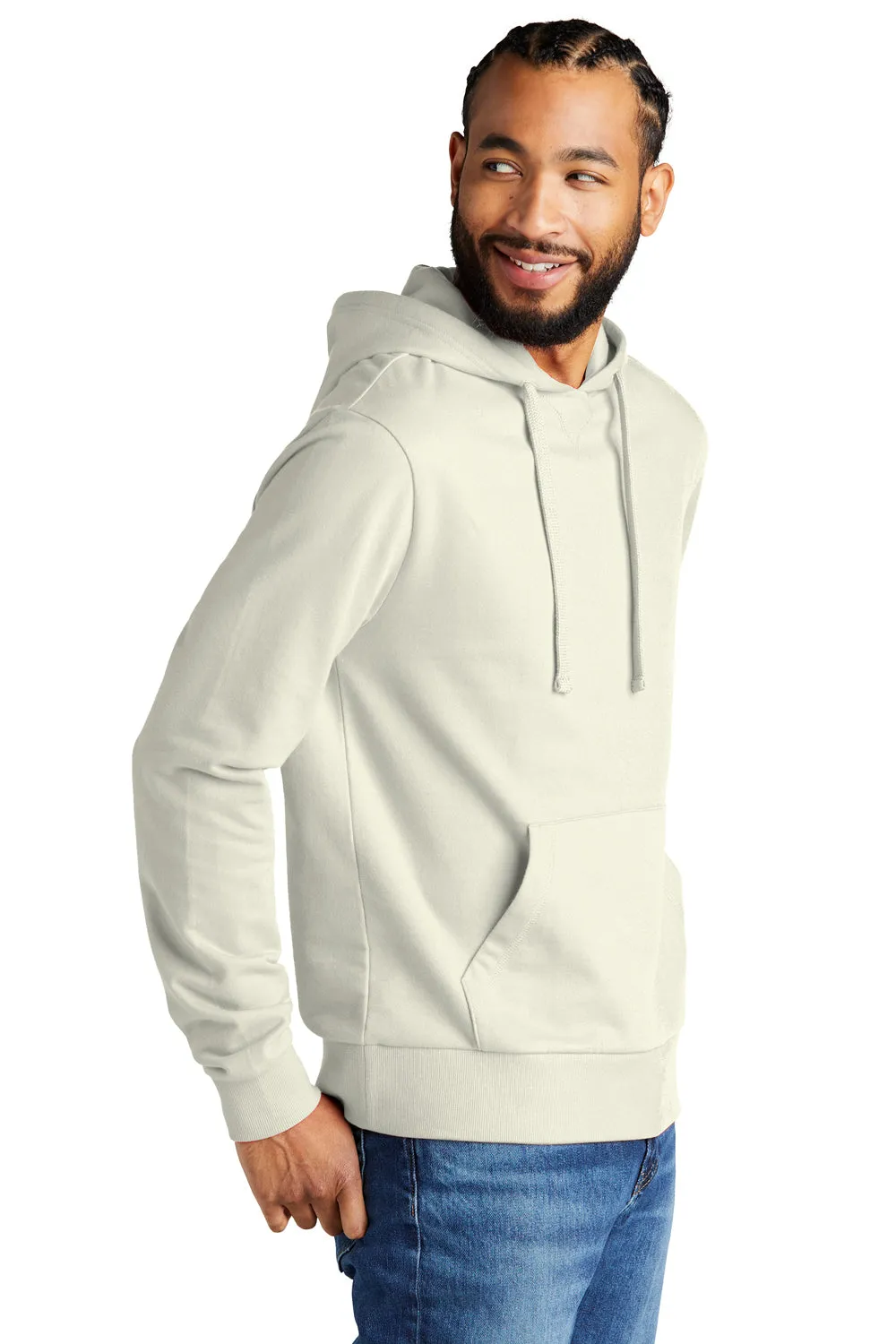 Allmade Sweat à capuche pour homme en French Terry biologique avec poche kangourou - Sable blanc