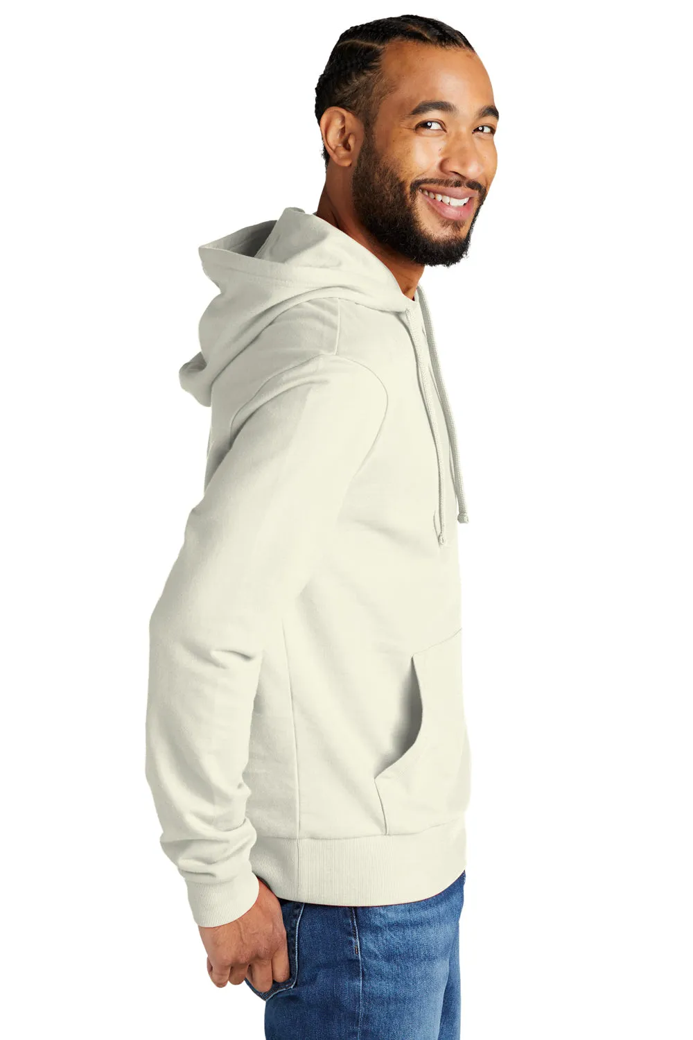 Allmade Sweat à capuche pour homme en French Terry biologique avec poche kangourou - Sable blanc