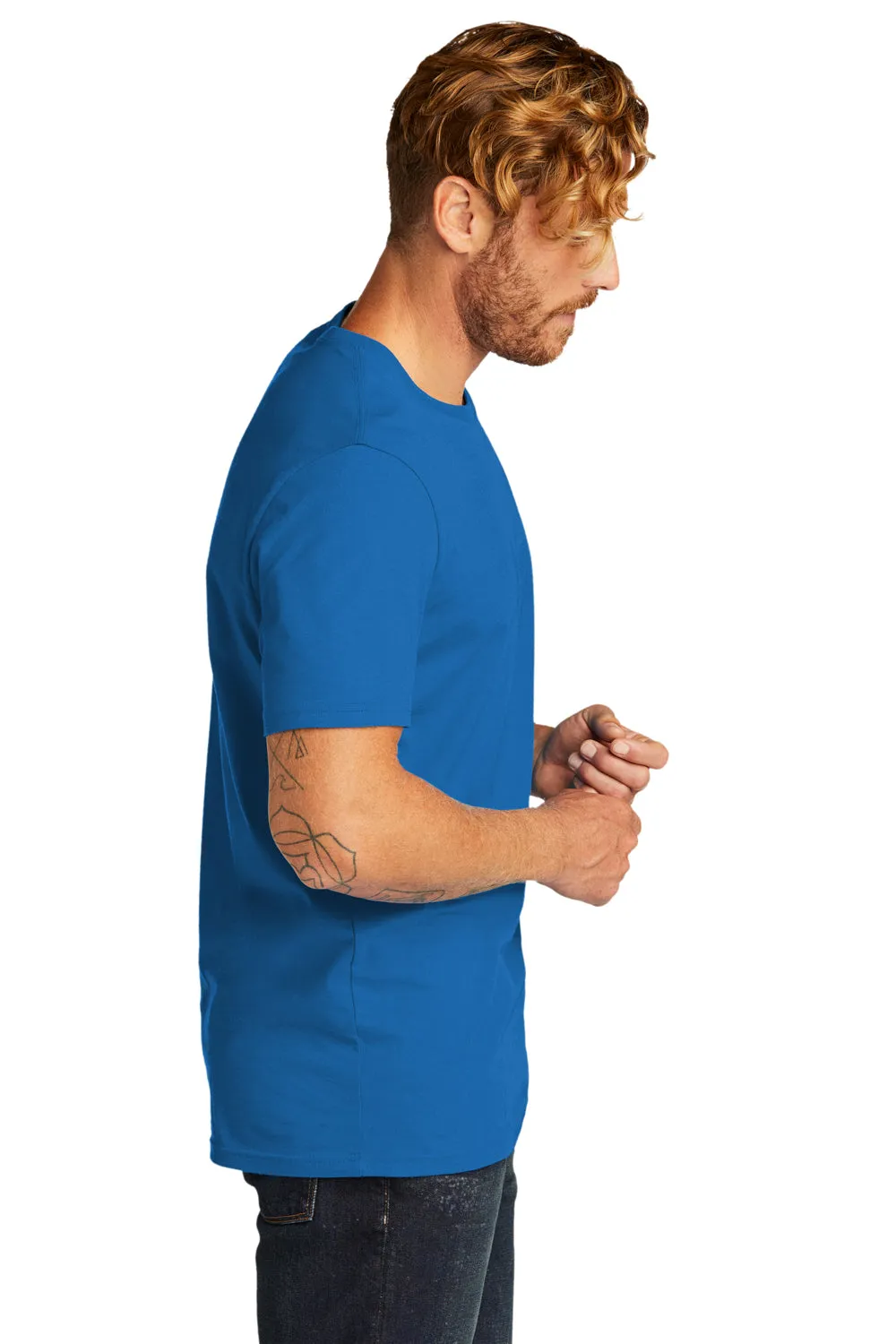 T-shirt à manches courtes pour hommes bio Allmade - Bleu Beacon