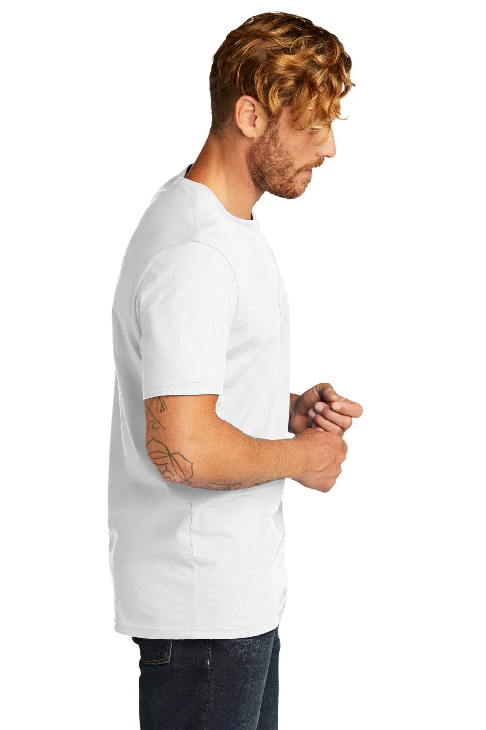 T-shirt à manches courtes pour hommes Allmade en coton bio - Blanc éclatant