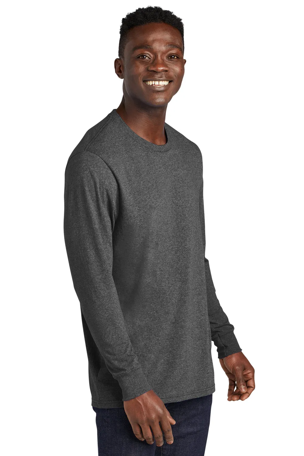 T-shirt à manches longues recyclé pour hommes Allmade - Gris charbon chiné