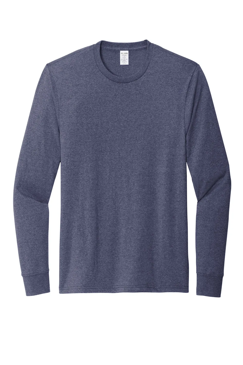T-shirt à manches longues recyclé pour hommes Allmade - Bleu marine chiné