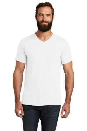 T-shirt pour homme à col en V et manches courtes Allmade - Blanc assez clair