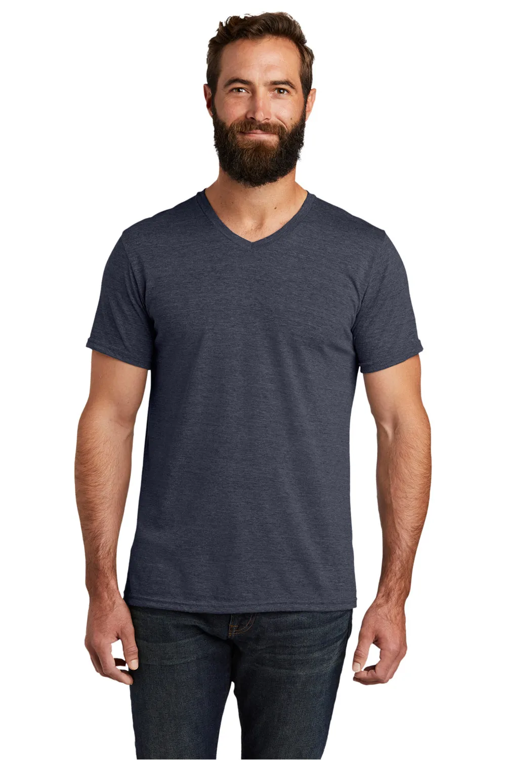 T-shirt pour homme à manches courtes et col en V Allmade - Bleu Rebelle