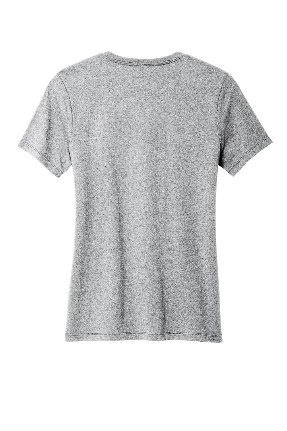 T-shirt pour femme Allmade à manches courtes et col en V en matière recyclée - Gris chiné refait