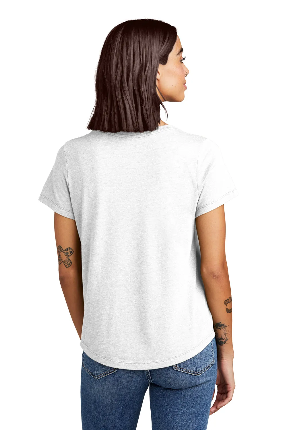 T-shirt pour femmes Allmade à manches courtes et col rond - Blanc cassé