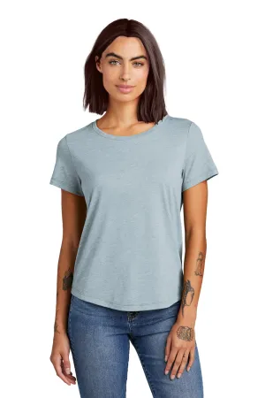 T-shirt Femme Allmade à Manches Courtes et Col Rond - Je T'aime Bien Bleu