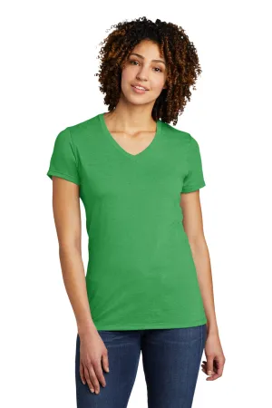 T-shirt à col en V à manches courtes pour femmes Allmade - Vert environnemental