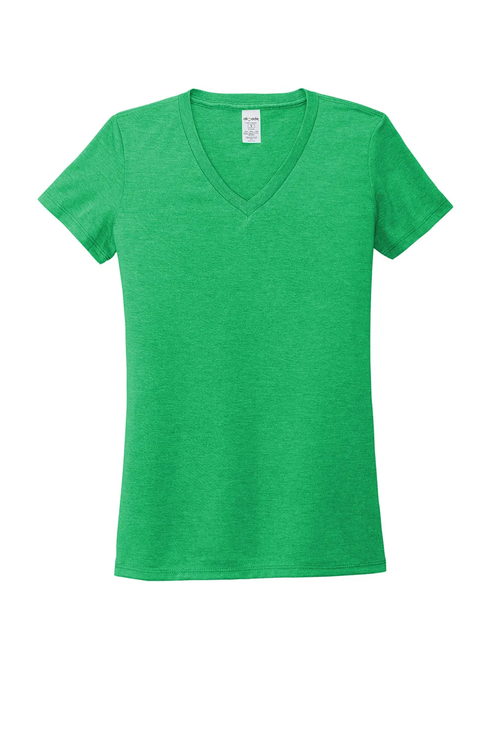 T-shirt à col en V à manches courtes pour femmes Allmade - Vert environnemental
