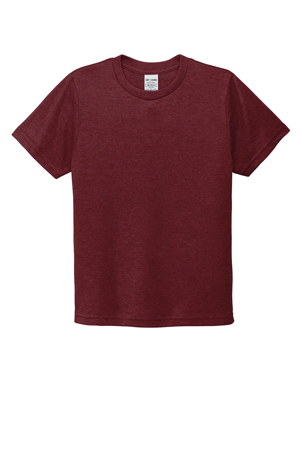 T-shirt à manches courtes Allmade pour jeunes - Rouge Vin