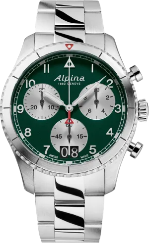 Alpina Startimer Pilot Quartz Chronograph Big Date AL-372GRS4S26B 