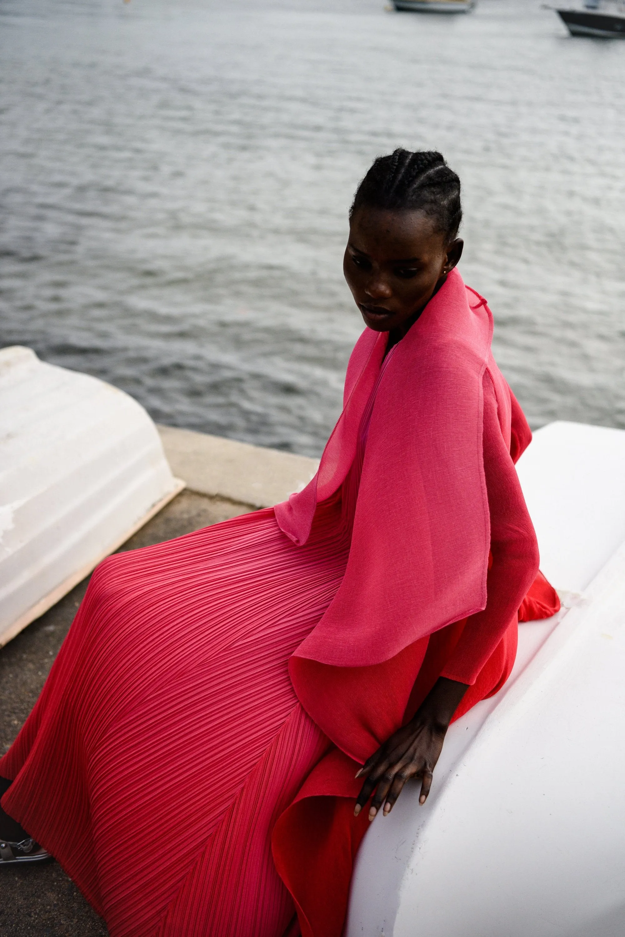 Alquema - AD1072L-R Long Estrella Dress