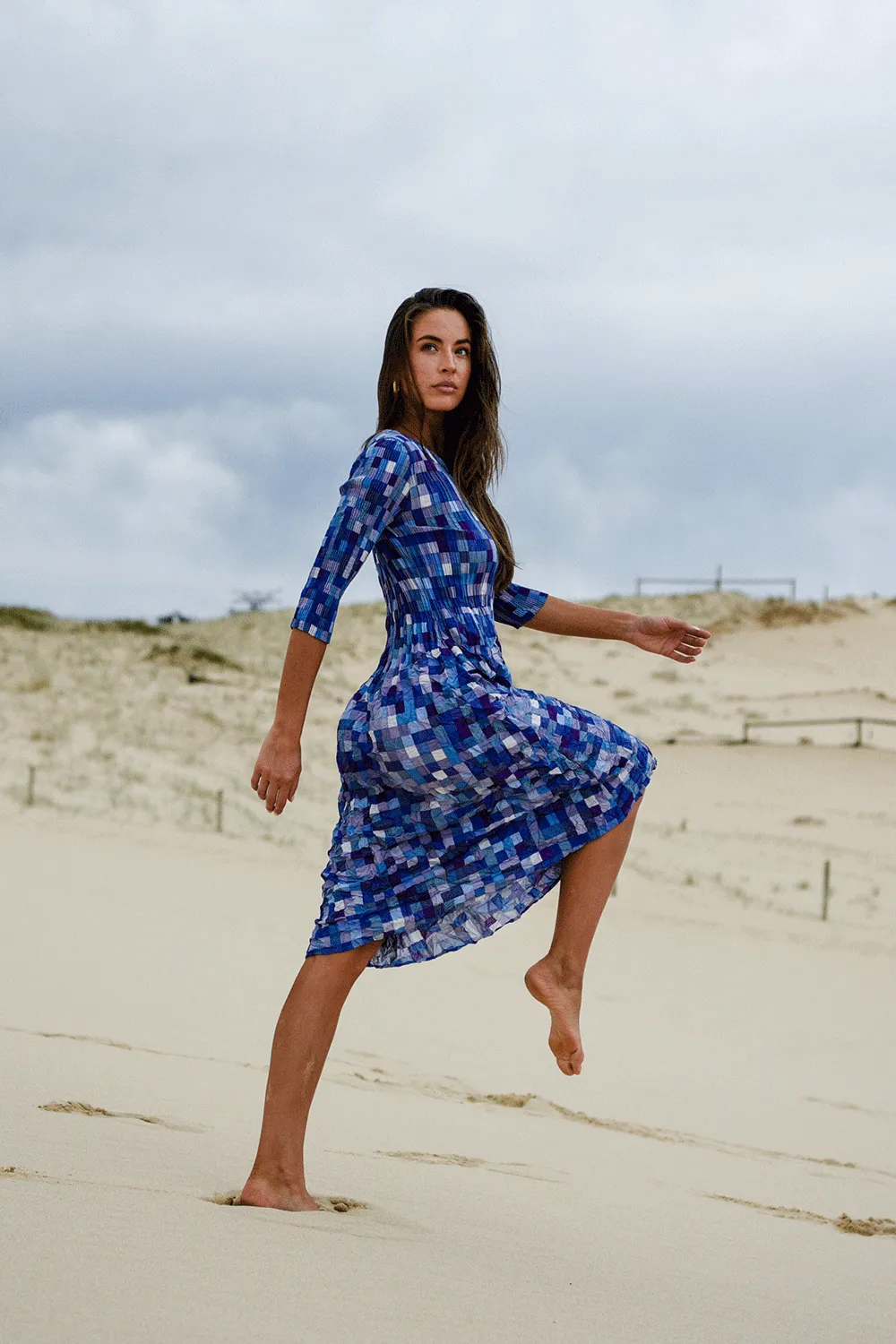 Alquema - ADC544-D 3/4 Smash Pocket Dress