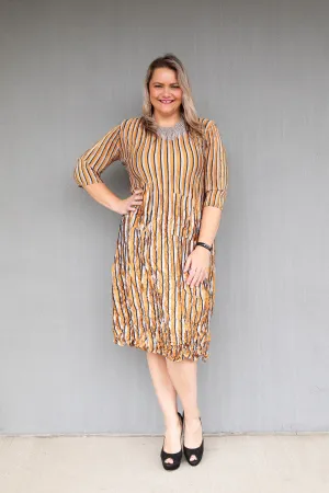 Clothings Alquema - ADC544-MS 3/4 Smash Pocket Dress Dresses women dresses dress stores