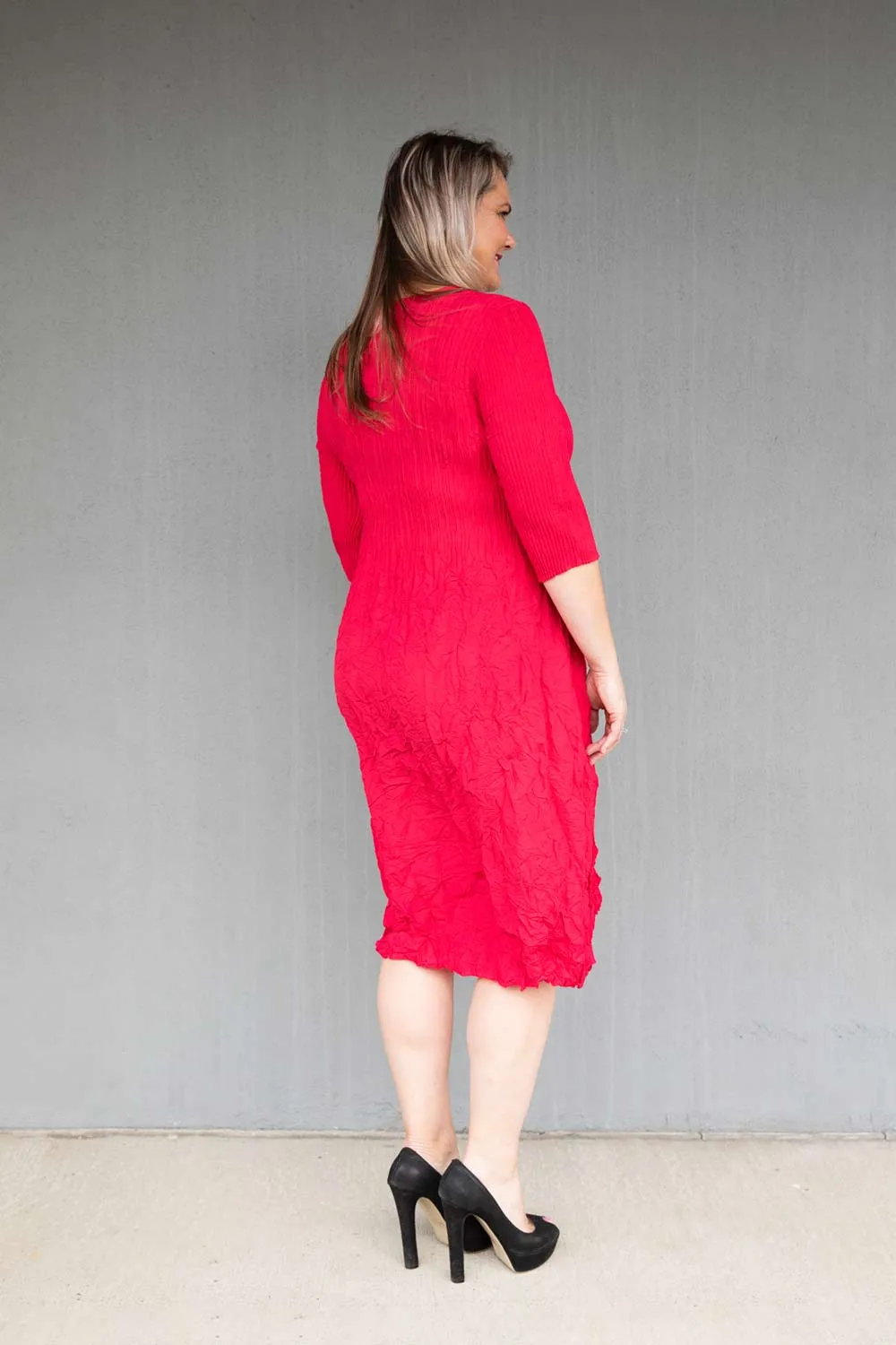 Alquema - ADC544-R 3/4 Smash Pocket Dress