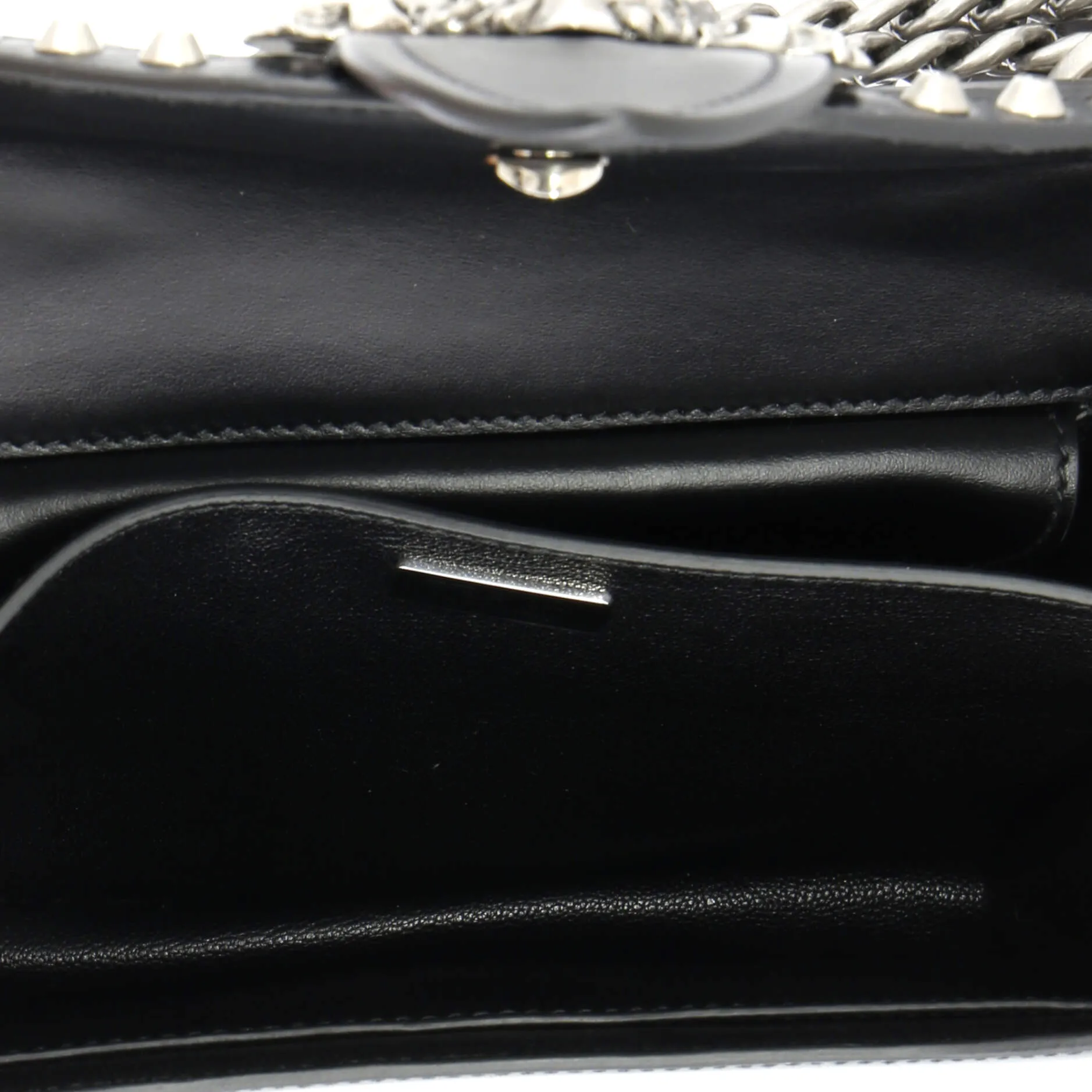 Animalier Cahier Crossbody Bag Studded Leather Small