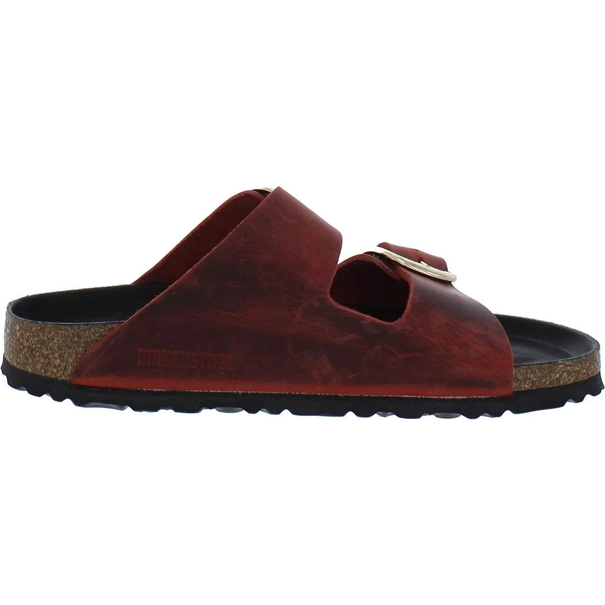 Sandales à glissière en cuir ciré pour femmes Arizona à grande boucle