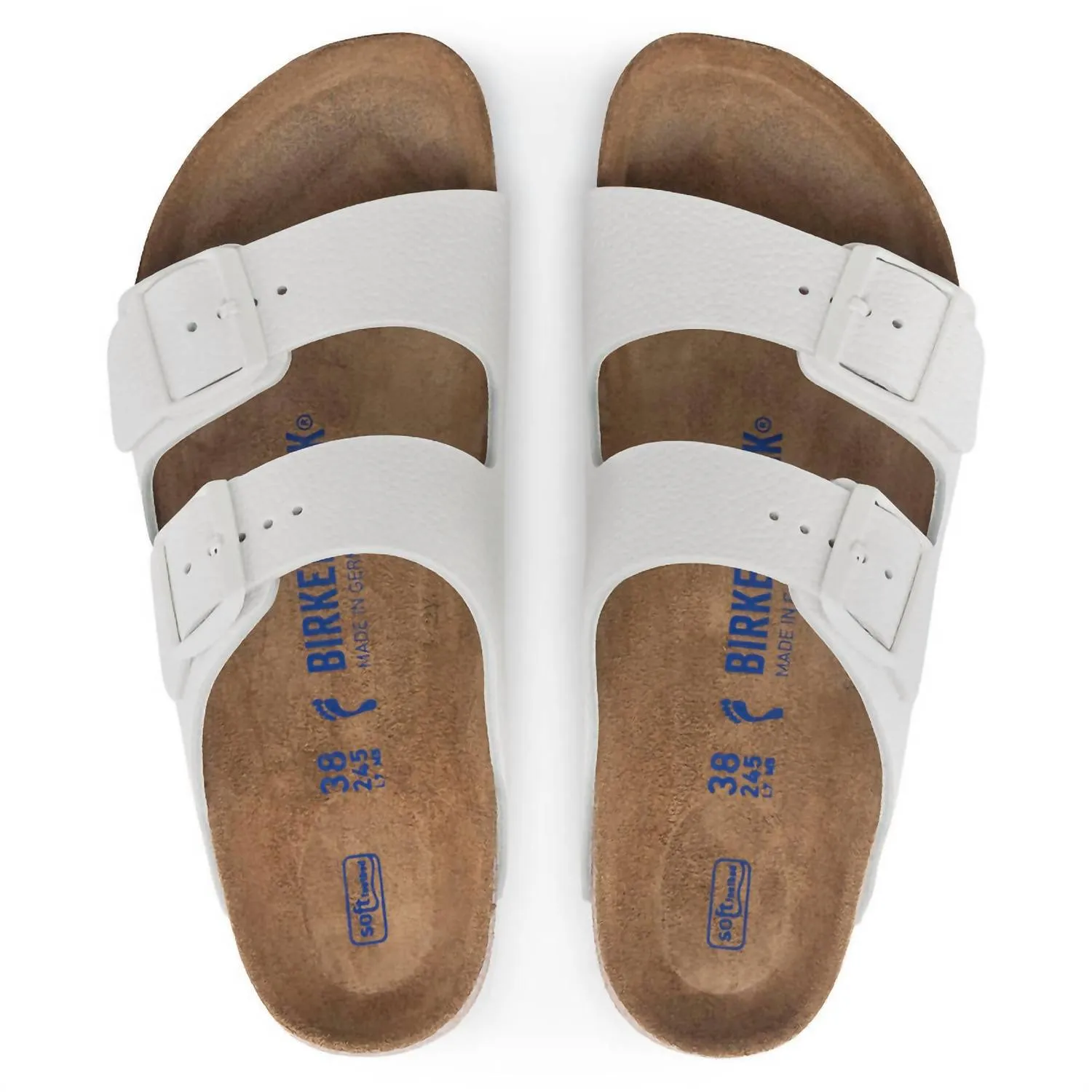 Arizona Soft Footbed en cuir blanc