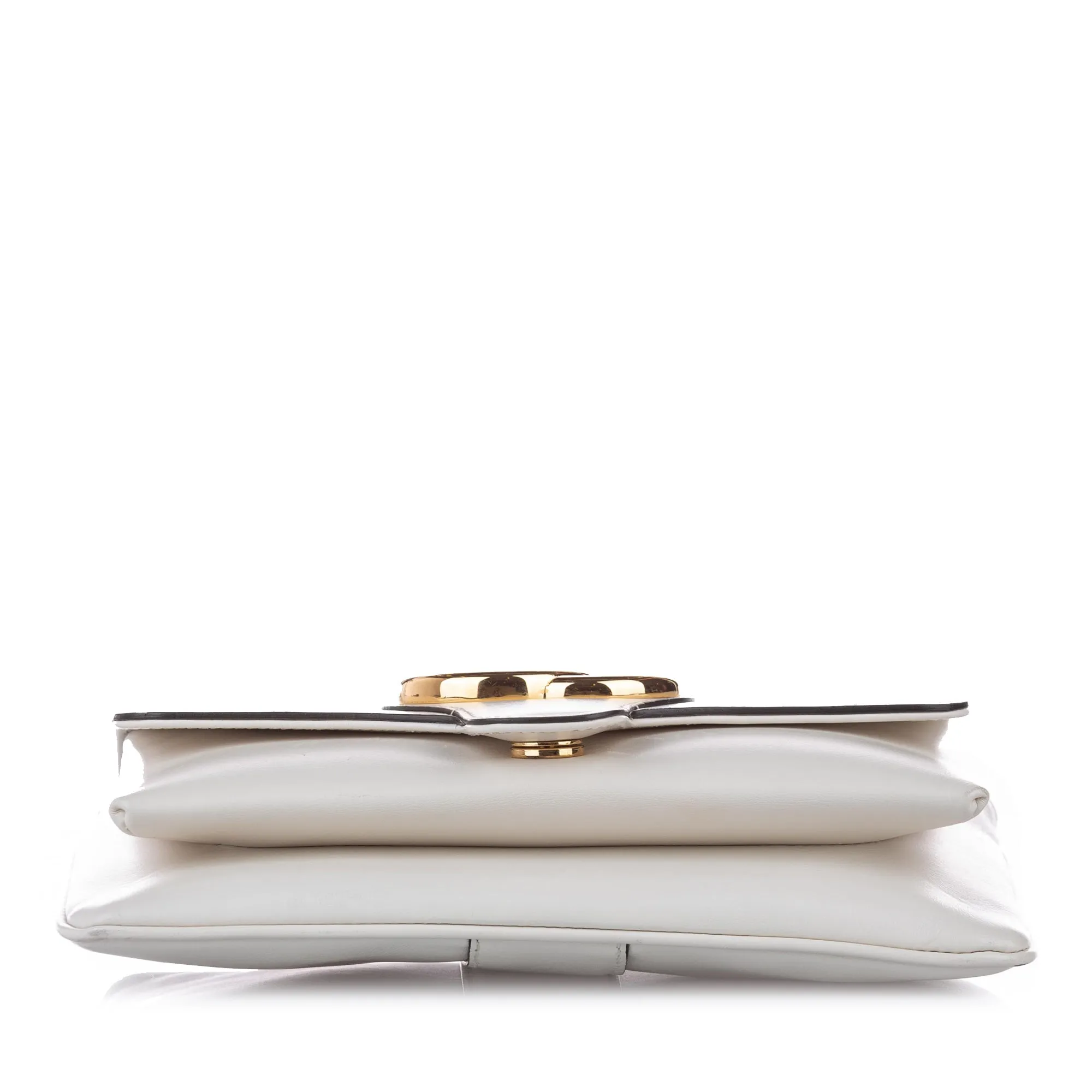 Arli Leather Crossbody Bag White