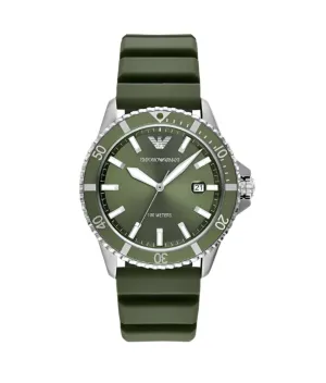 Armani Adventure Seeker Green Silicone Watch AR11638 
