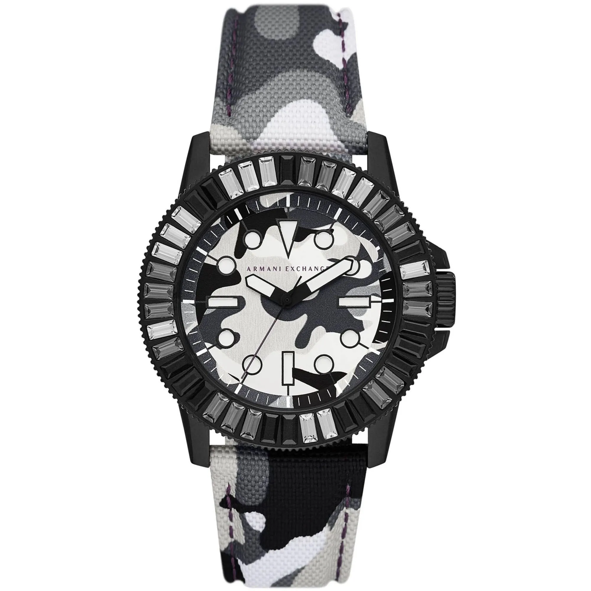 Armani Exchange Men's Watch - Classic Quartz Black and White Dial Strap | AX1856 Luxury Quartz Watch Quartz Watch Sale