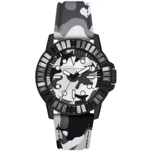 Armani Exchange Men's Watch - Classic Quartz Black and White Dial Strap | AX1856 Luxury Quartz Watch Quartz Watch Sale