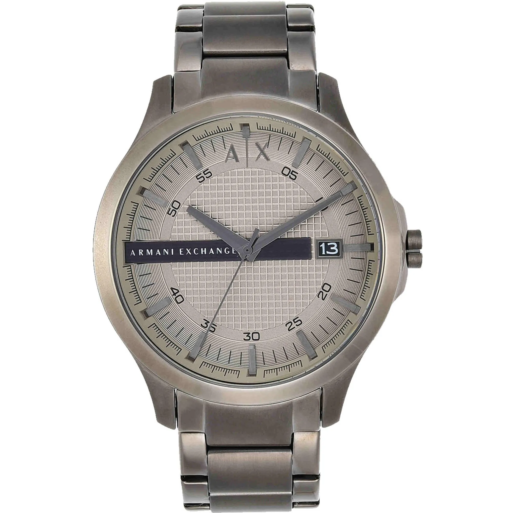 Armani Exchange Men's Watch - Hampton Quartz Light Grey Dial Grey Bracelet | AX2194 Luxury Quartz Watch Quartz Watch Sale