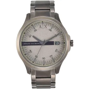 Armani Exchange Men's Watch - Hampton Quartz Light Grey Dial Grey Bracelet | AX2194 Luxury Quartz Watch Quartz Watch Sale