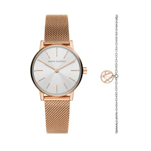 Armani Rose Gold Luxury Watch with Stainless Steel Band AX7121 