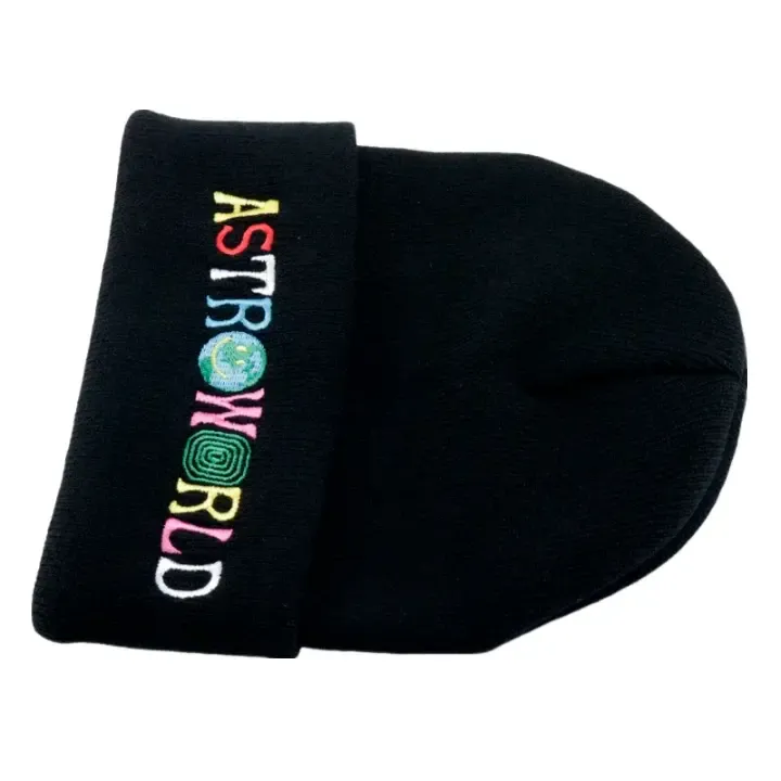 Astroworld Black Classic Beanie
