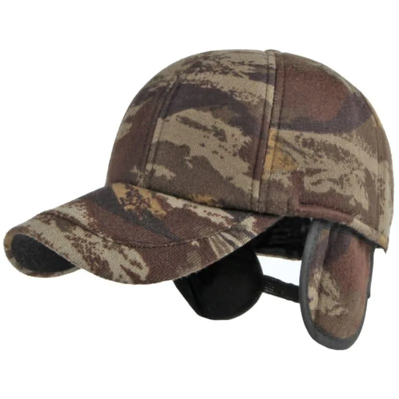 Austin Camouflage Earflaps Baseball Cap
