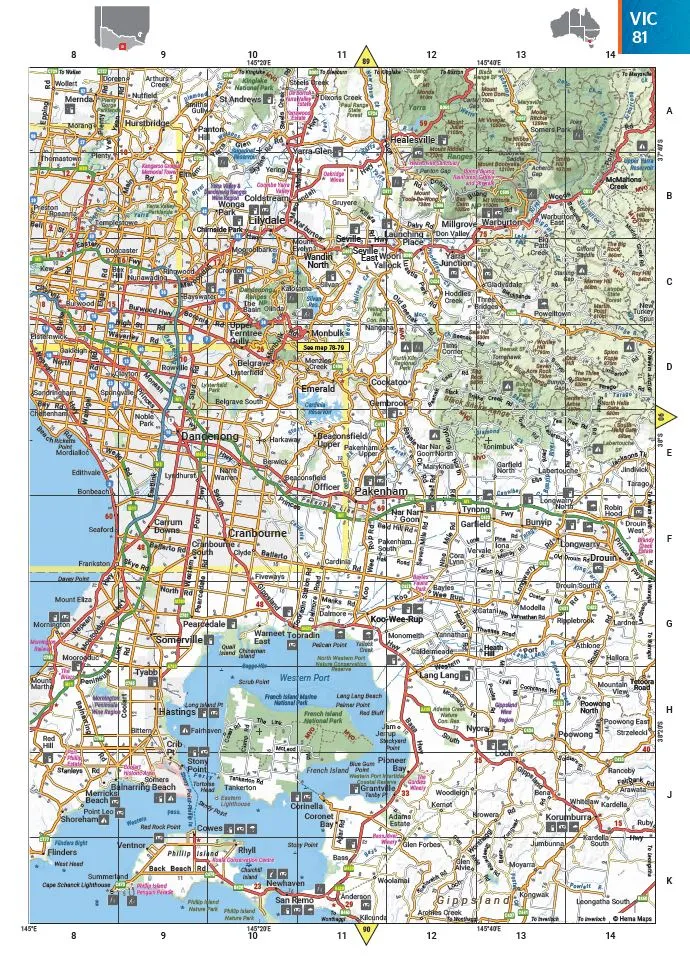 Australia Road & 4WD Atlas (Spiral Bound) - 252 x 345mm (13th Edition)