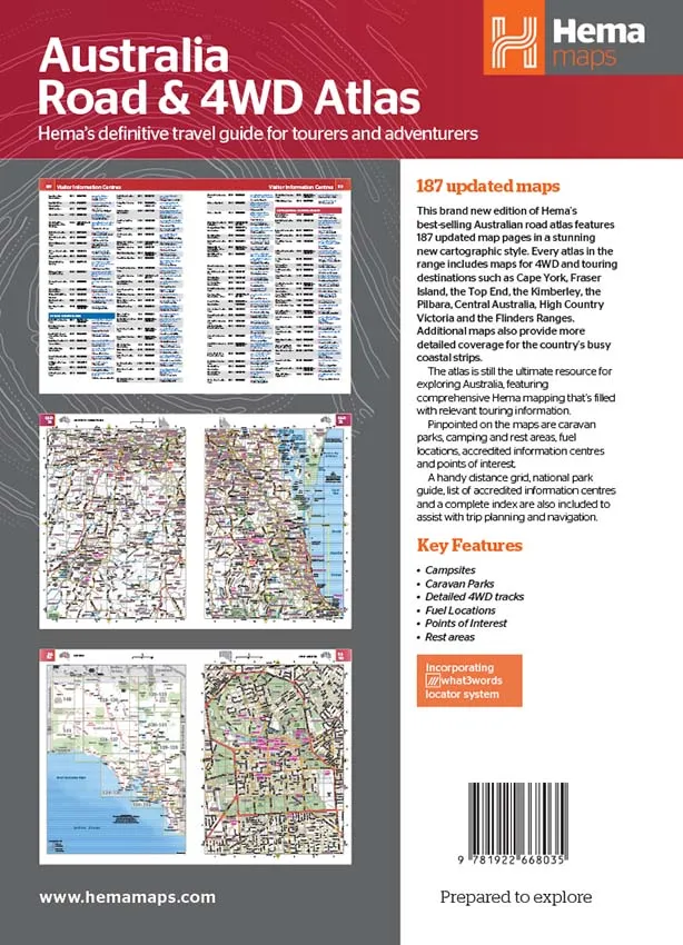 Australia Road & 4WD Touring Atlas - 215 x 297mm (13th Edition)