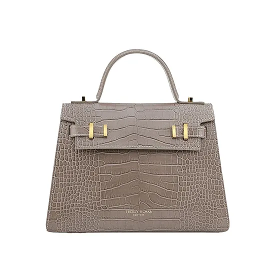 Ava Croco  11" - Beige handle bags on sale