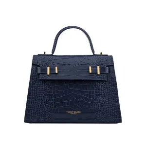 Ava Croco  11" - Blue Jeans handle bags on sale