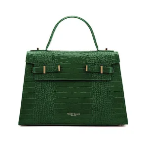 Ava Croco  14" - Green handle bags on sale
