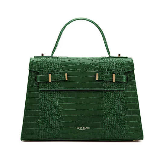 Ava Croco  14" - Green handle bags on sale