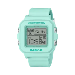 Baby-G Grey Dial Green Resin Band Watch BGD10-3D 